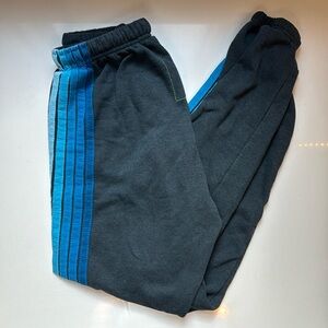 Aviator Nation 5 Stripe Sweatpants - Charcoal // Blue